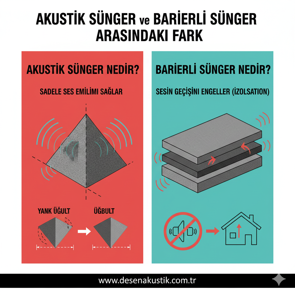 Akustik Sünger mi, Bariyerli Sünger mi? Doğru Ses Yalıtım Malzemesini Nasıl Belirlersiniz?