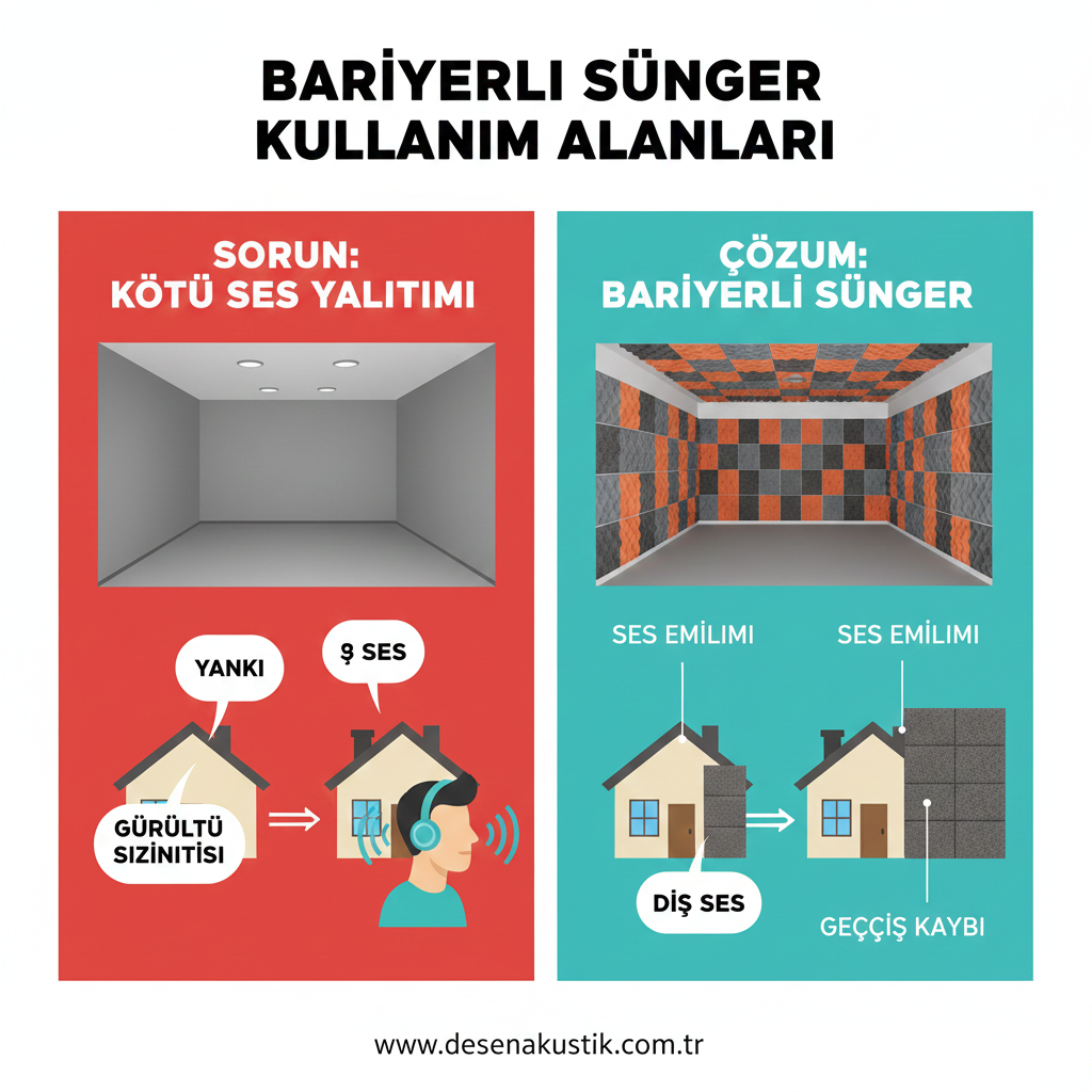 Bariyerli Sünger Kullanım Alanları