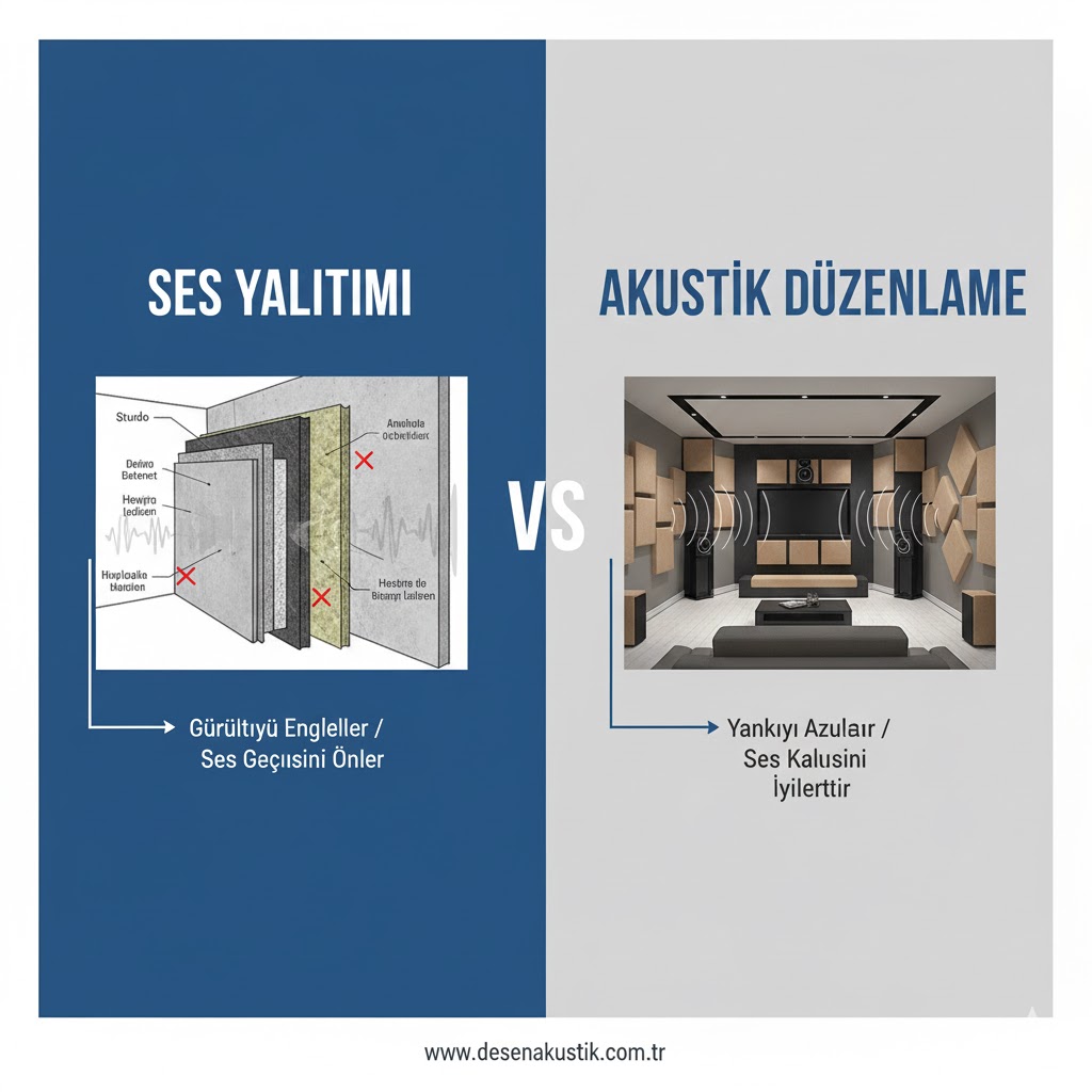 Ses Yalıtımı ile Akustik Arasındaki Fark